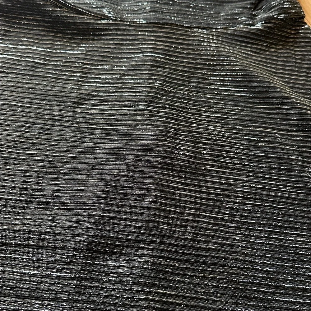 The Children's Place Girls Black Silver‎ Stripe Party Dress Size M 7/8